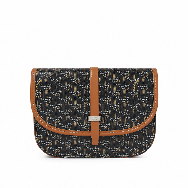 Bolso Crossbody Monogram Flap – Black Cognac