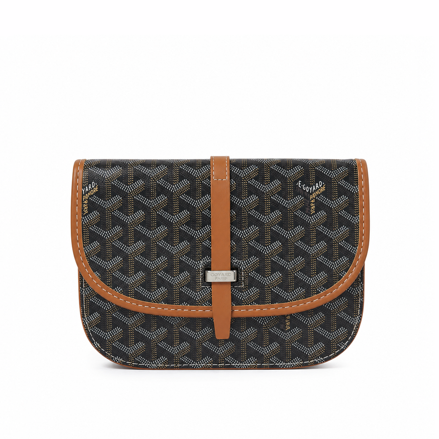 Bolso Crossbody Monogram Flap – Black Cognac
