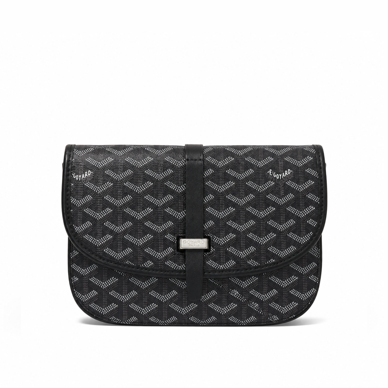 Bolso Crossbody Monogram Flap – Black Silver