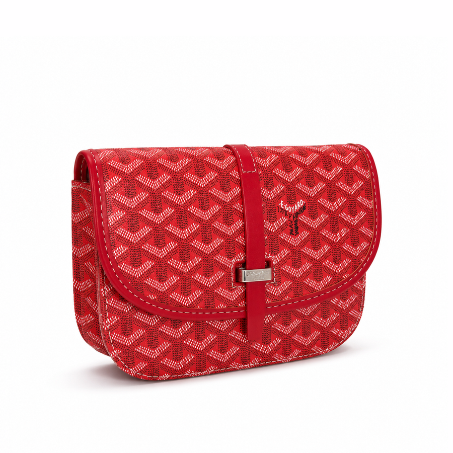 Bolso Crossbody Monogram Flap – Cherry Red