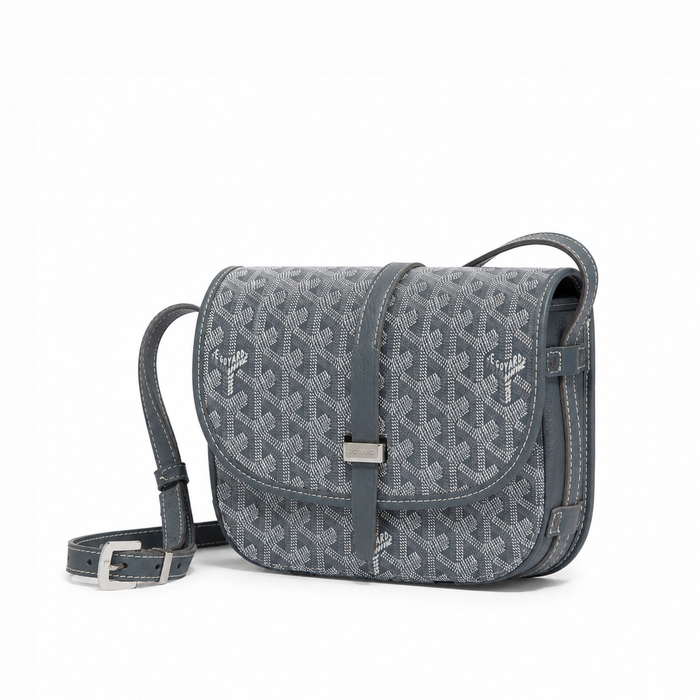Bolso Crossbody Monogram Flap – Graphite Silver
