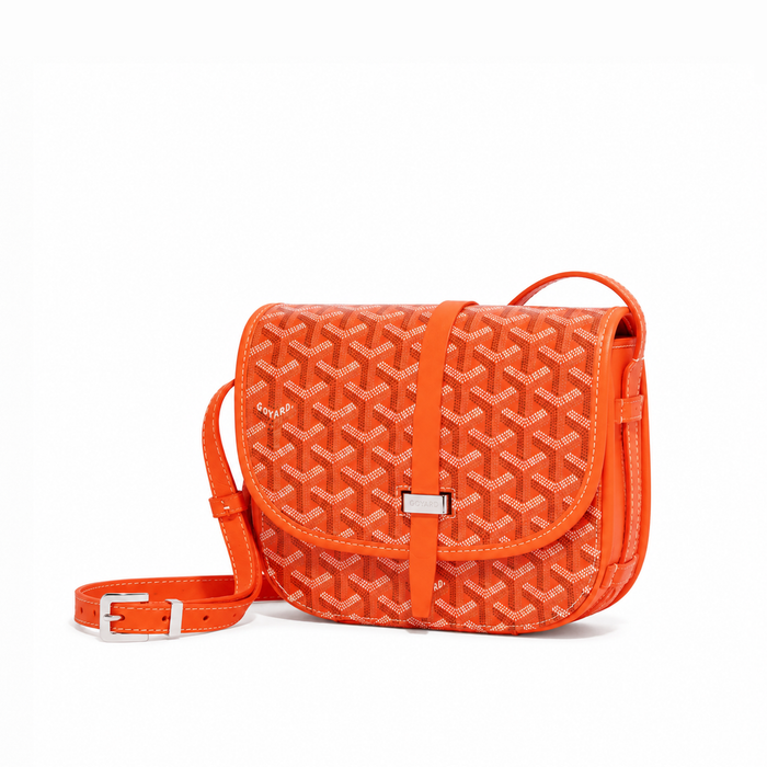 Bolso Crossbody Monogram Flap – Orange Silver