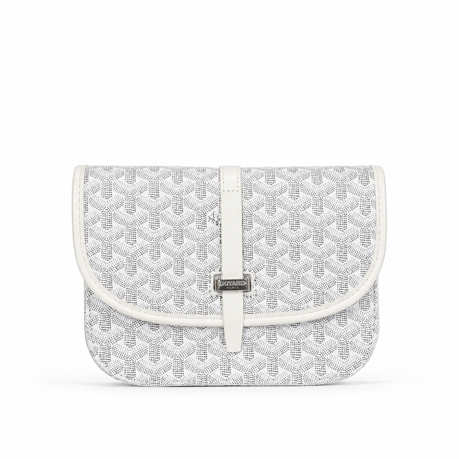 Bolso Crossbody Monogram Flap – White Silver