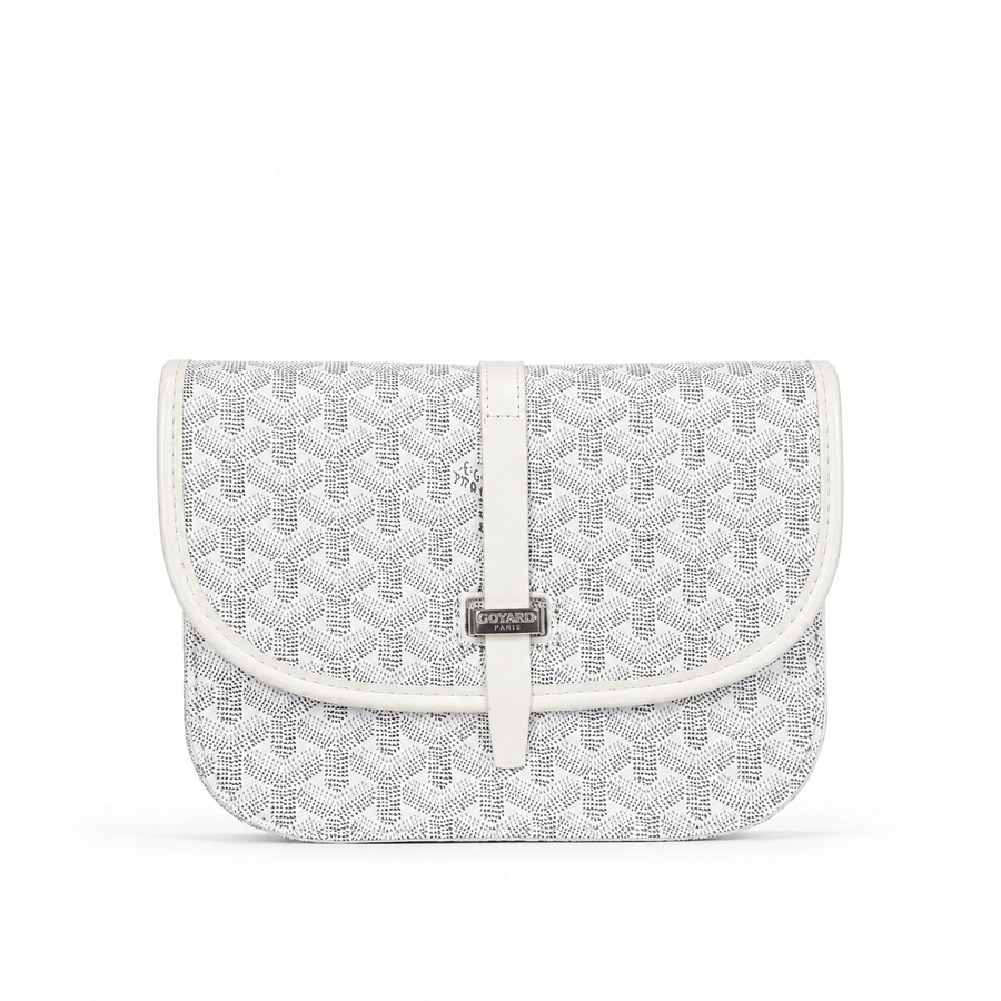 Bolso Crossbody Monogram Flap – White Silver