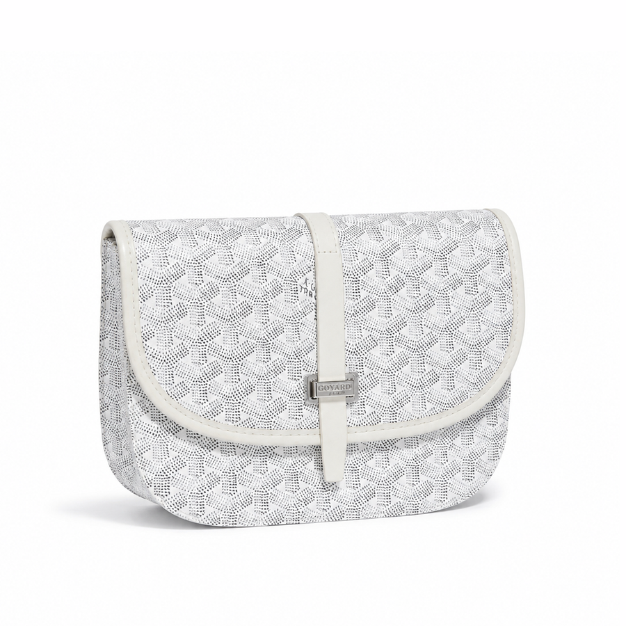 Bolso Crossbody Monogram Flap – White Silver