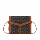 Bolso Crossbody Monogram Harness – Black Cognac