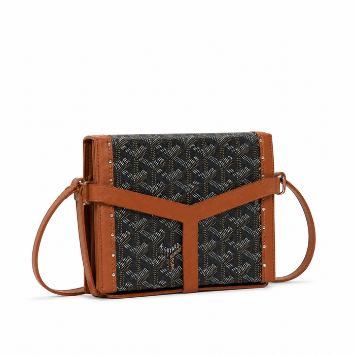 Bolso Crossbody Monogram Harness – Black Cognac