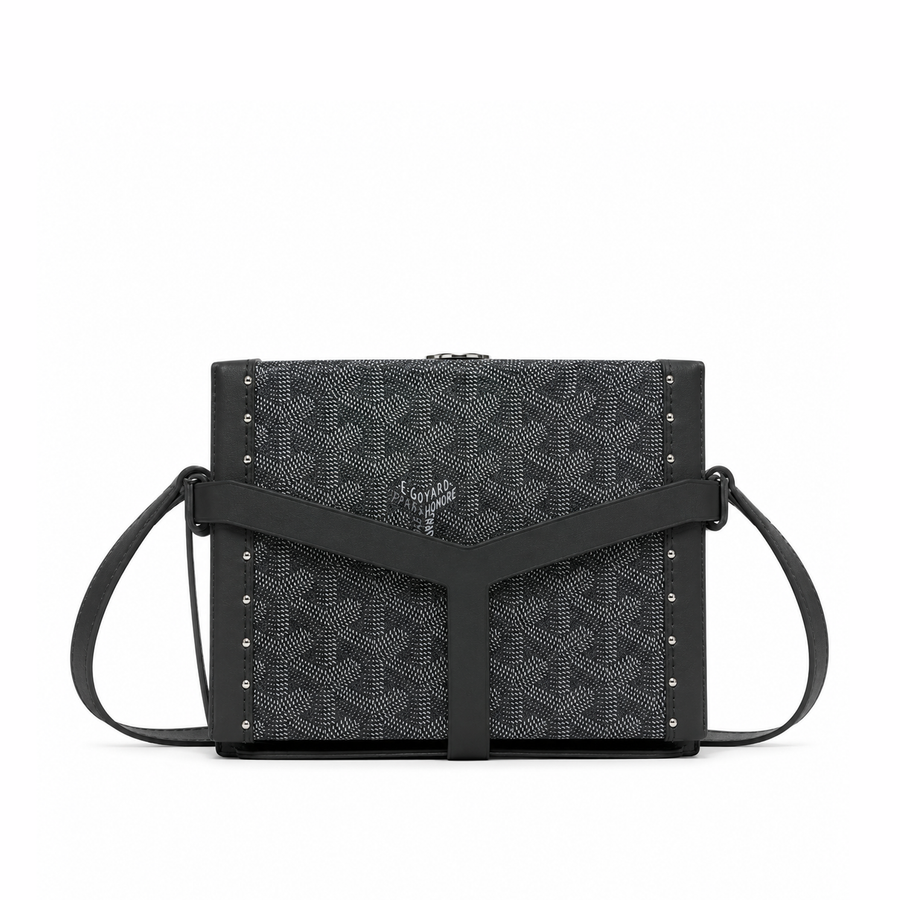 Bolso Crossbody Monogram Harness – Black Graphite