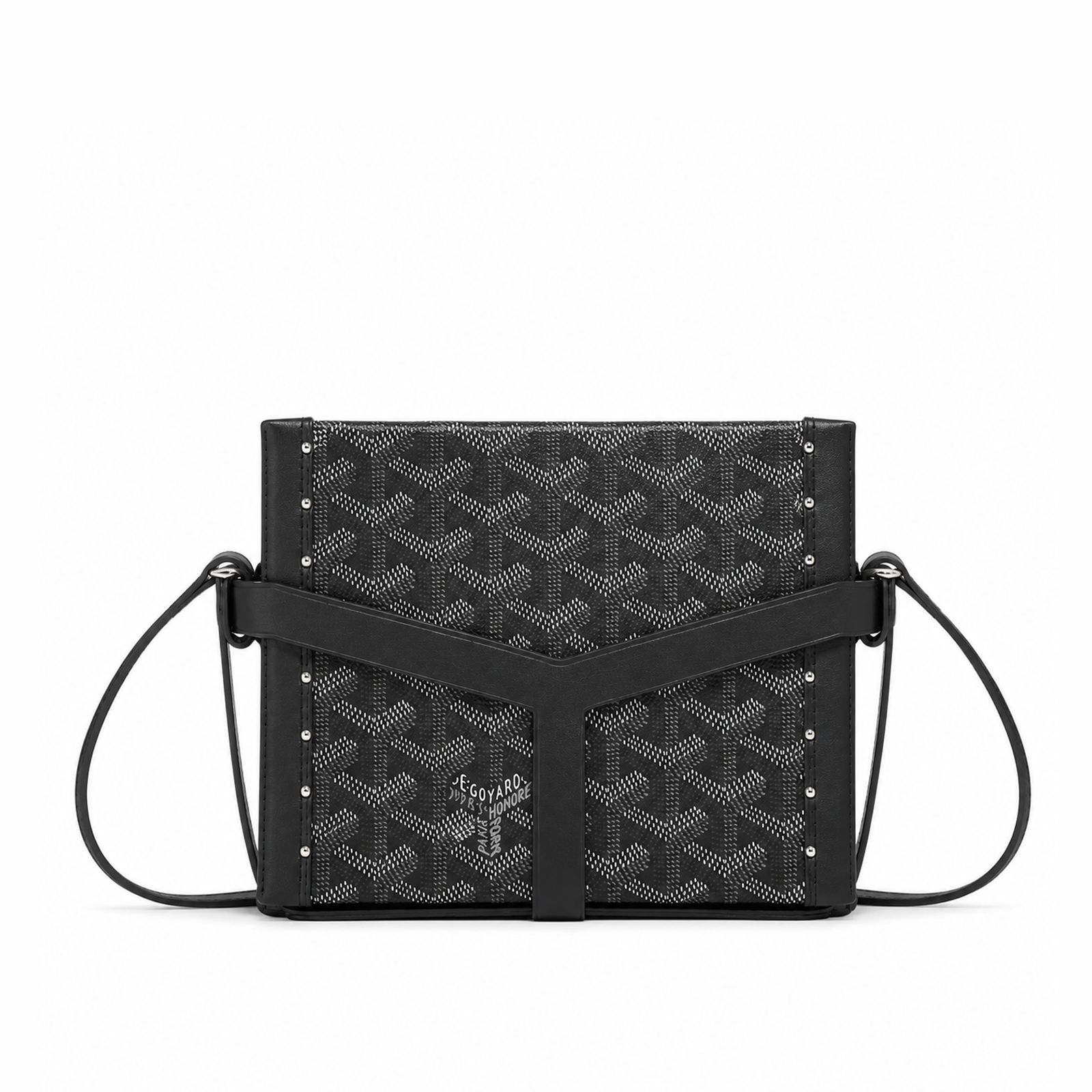 Bolso Crossbody Monogram Harness – Black Silver