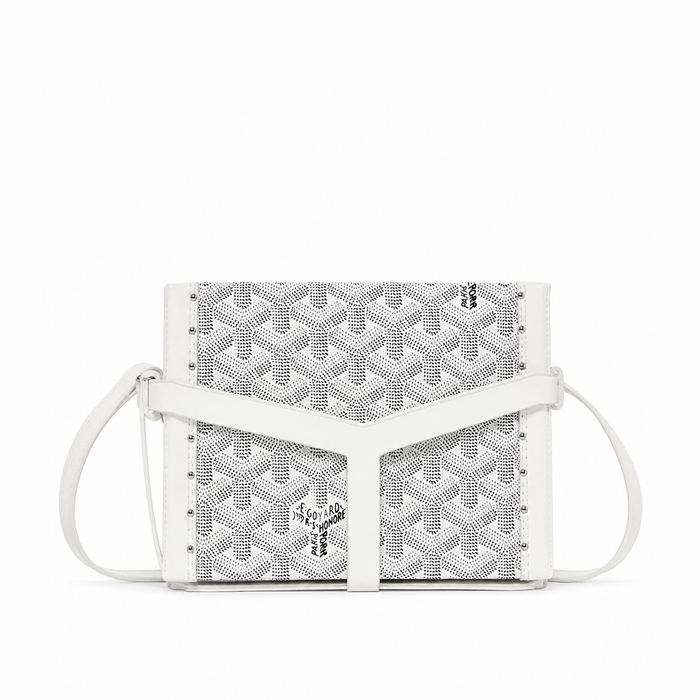 Bolso Crossbody Monogram Harness – White Silver