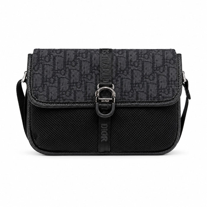 Bolso Crossbody Monogram Mesh – Black