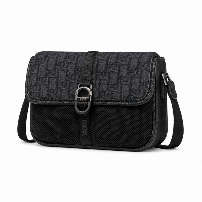Bolso Crossbody Monogram Mesh – Black