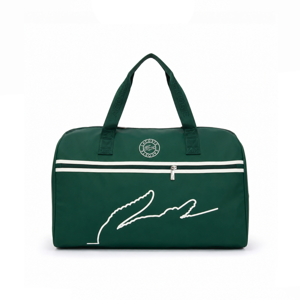 Bolso Duffle Signature Logo – Emerald White