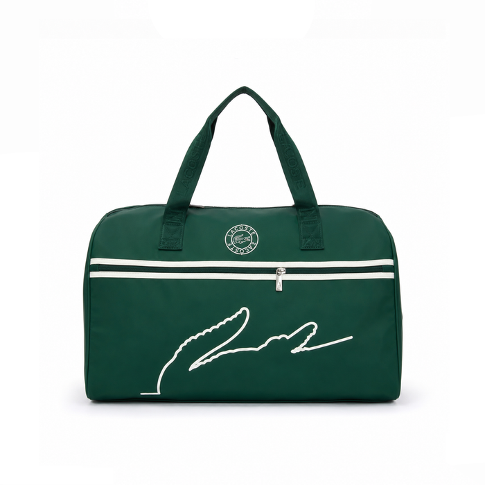 Bolso Duffle Signature Logo – Emerald White