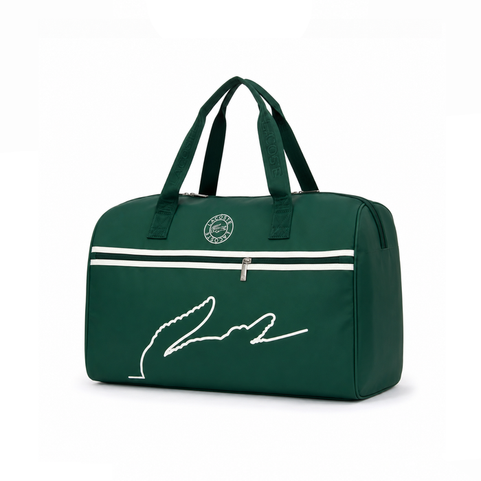 Bolso Duffle Signature Logo – Emerald White