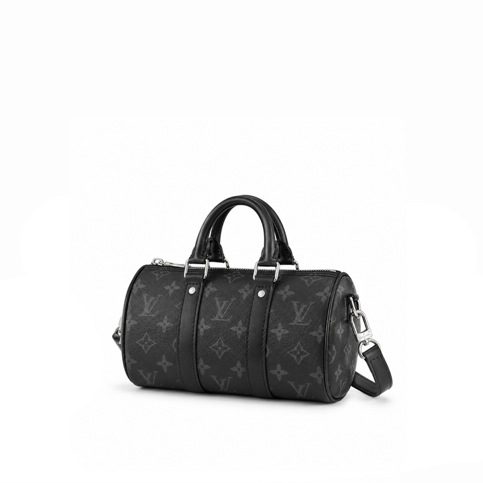 Bolso Mini Boston Monogram – Charcoal Black