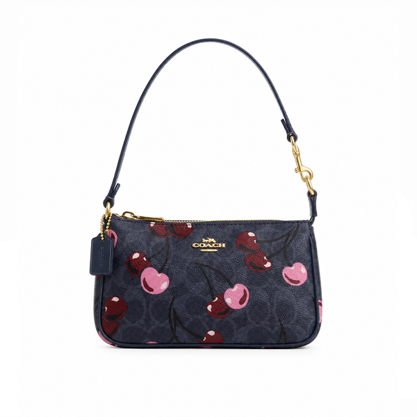 Bolso Shoulder Cherry Graphic – Navy Pink