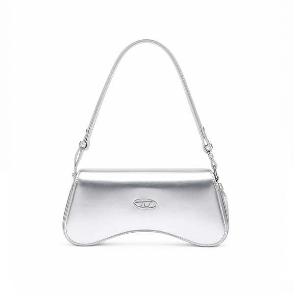 Bolso Shoulder Patent Curve – Silver Tonal