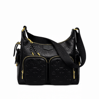 Bolso Shoulder Utility Embossed Monogram – Black Gold