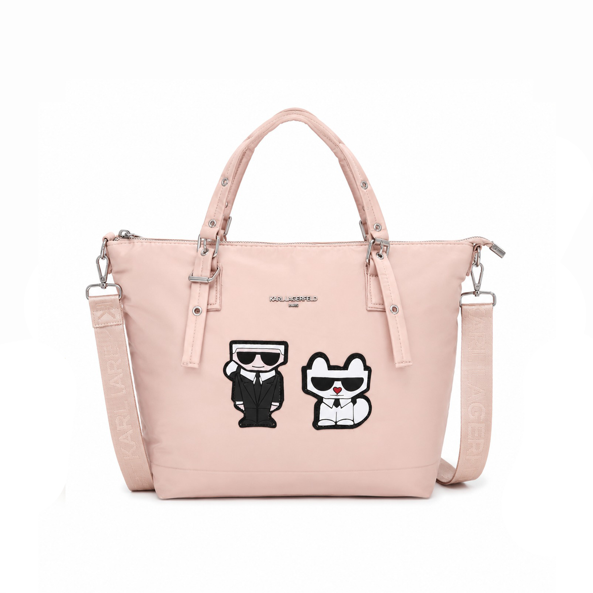 Bolso Tote Graphic Patch – Blush Pink
