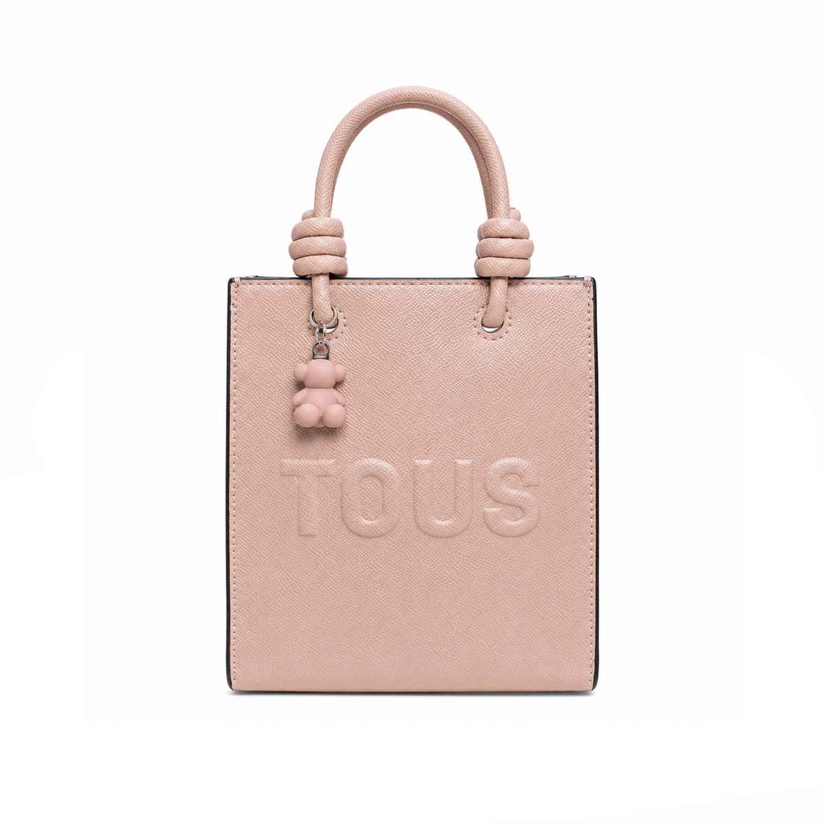 Bolso Tote Knot Embossed Logo – Blush Pink