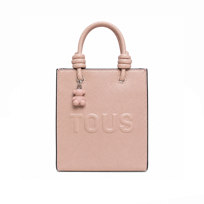 Bolso Tote Knot Embossed Logo – Blush Pink