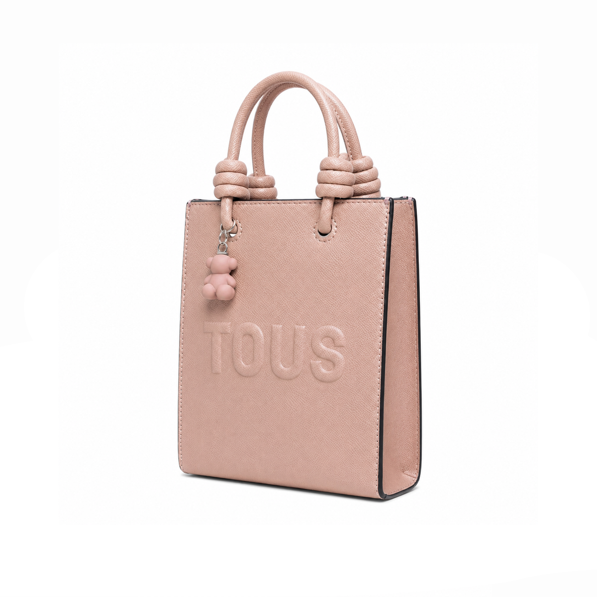 Bolso Tote Knot Embossed Logo – Blush Pink
