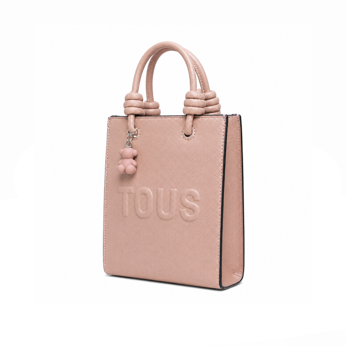 Bolso Tote Knot Embossed Logo – Blush Pink