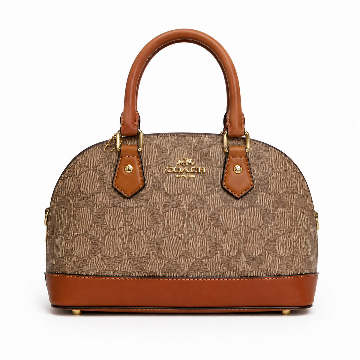 Bolso Satchel Signature Marrón
