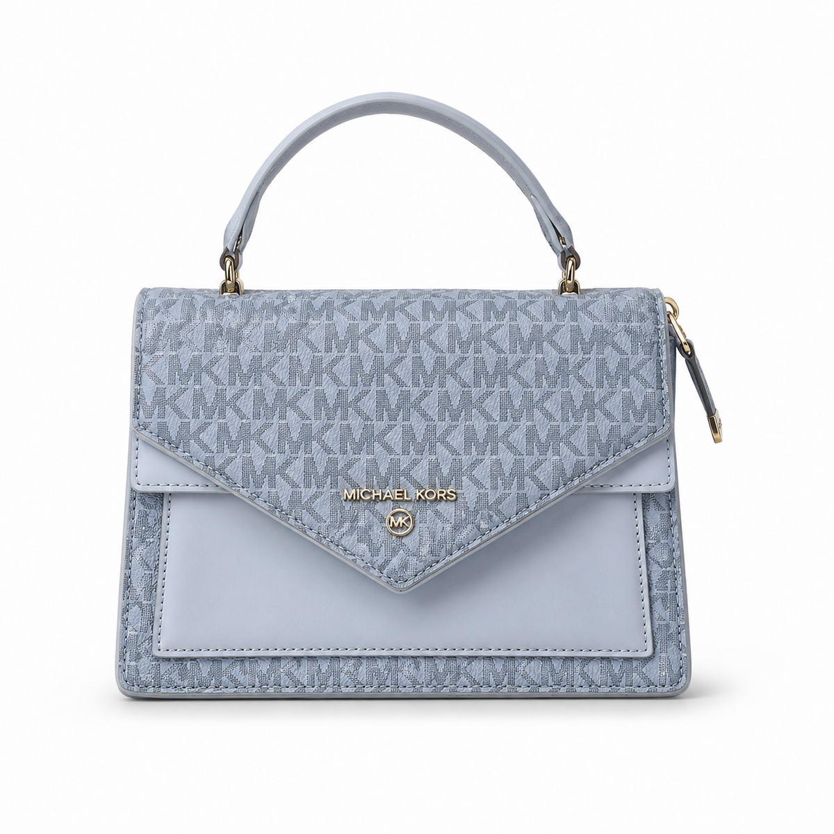 Bolso Satchel Azul Monograma MK