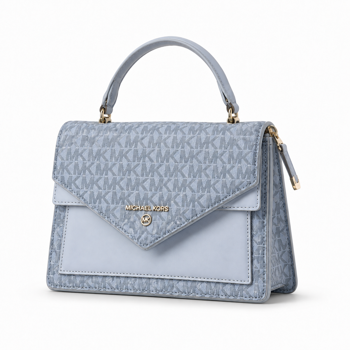 Bolso Satchel Azul Monograma MK