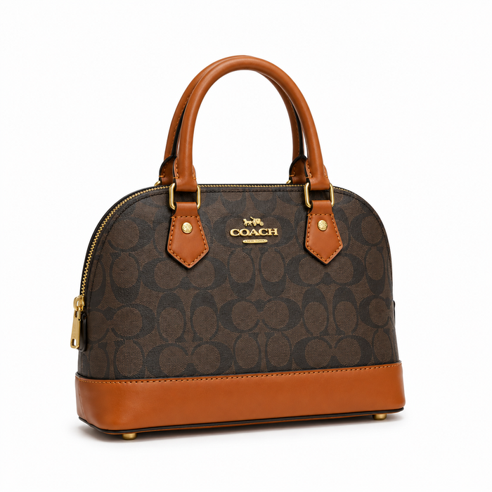 Bolso Satchel Signature Marrón