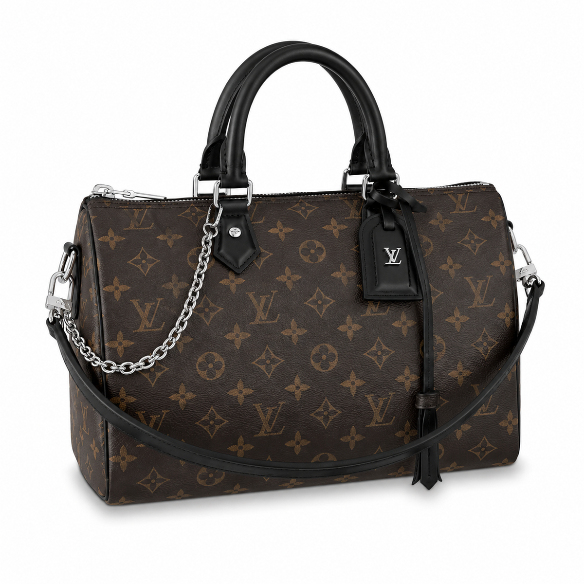 Speedy Monogram Negro con Cadena