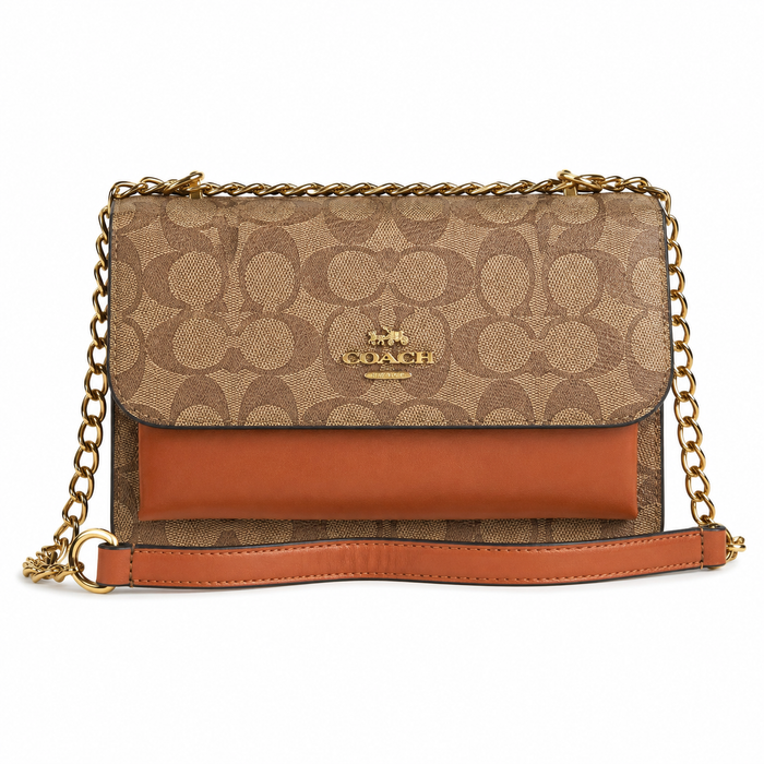 Crossbody Signature Camel con Cadena