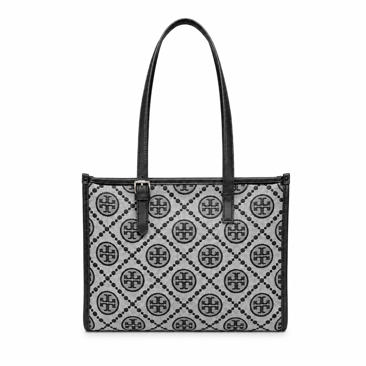 Tote Monogram Negro y Gris