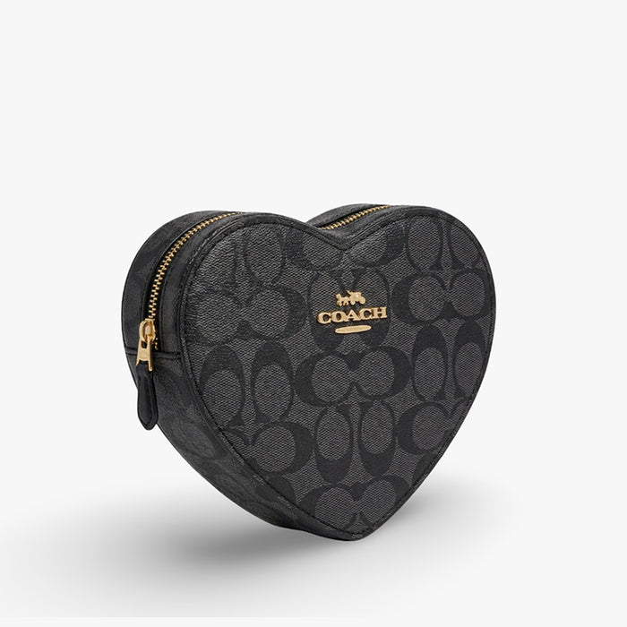 Bolso Crossbody Heart Monogram – Black Gold