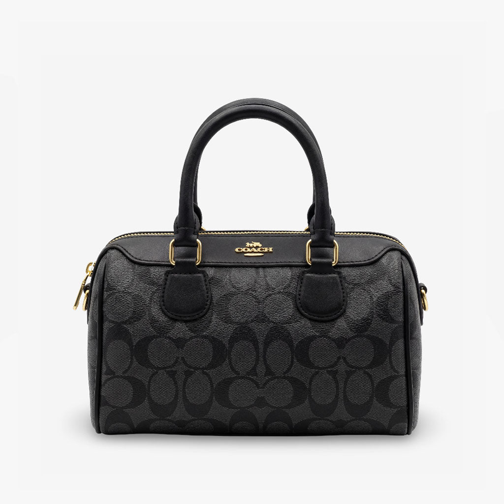 Coach Essential Satchel – Signature Canvas Black Edition