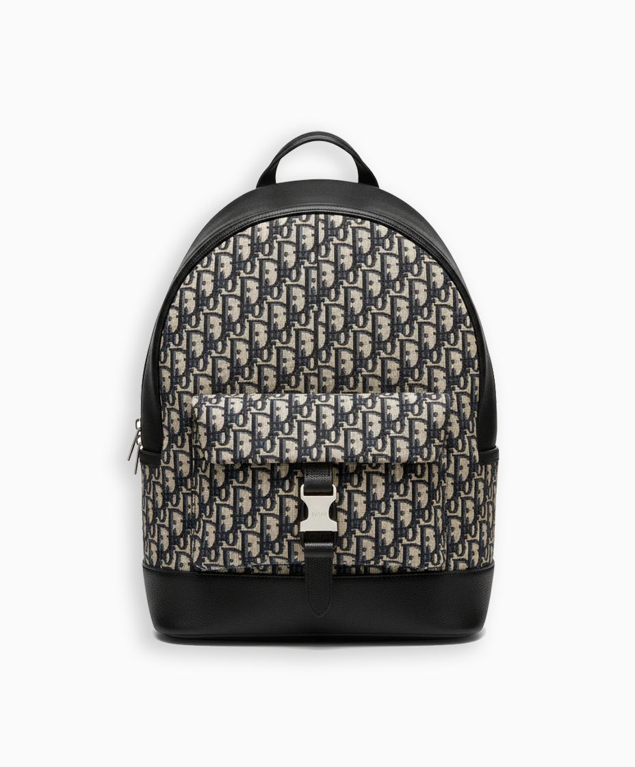 Oblique Backpack – Beige