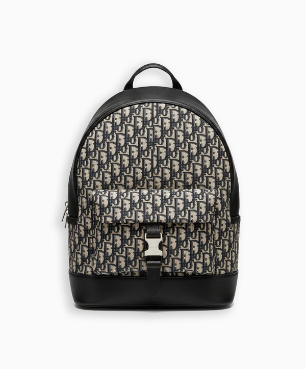 Oblique Backpack – Beige