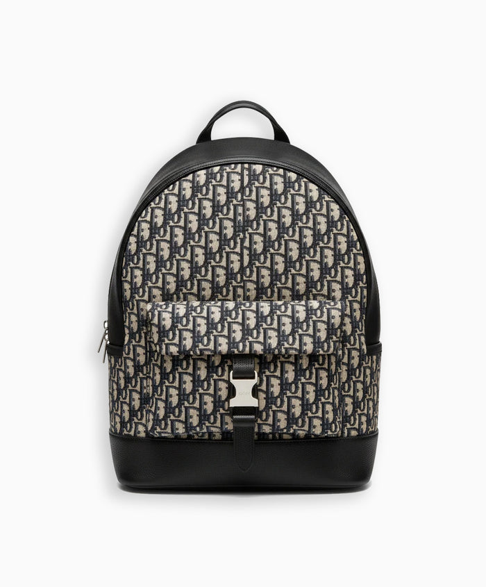 Oblique Backpack – Beige