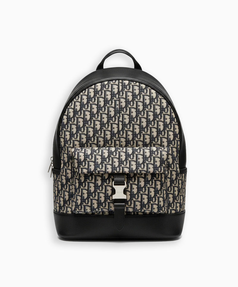 Oblique Backpack – Beige