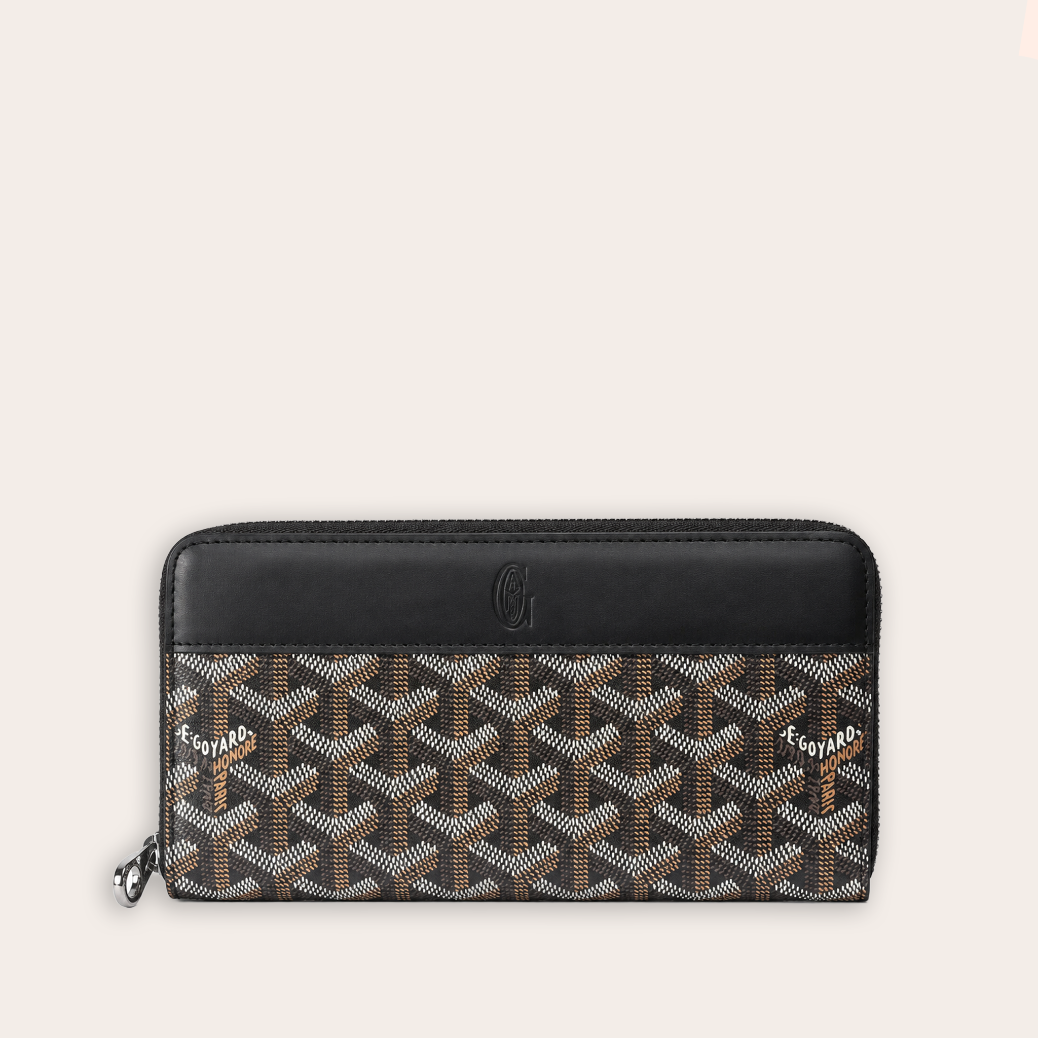 Billetera larga Goyard – Black Edition