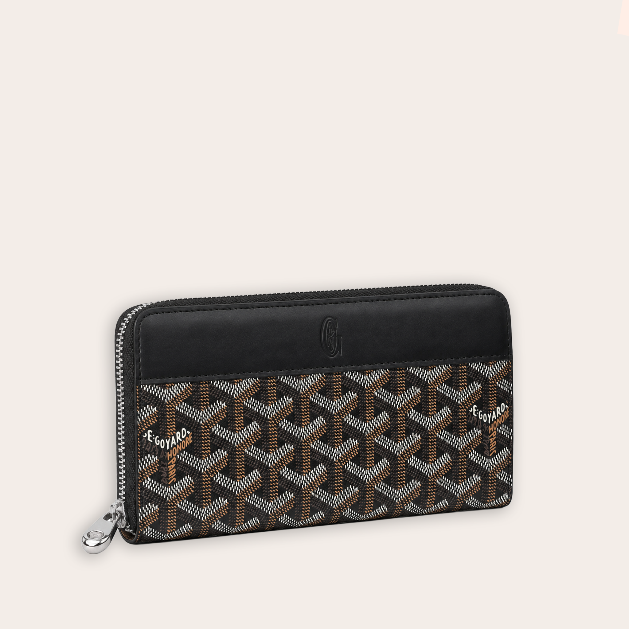 Billetera larga Goyard – Black Edition
