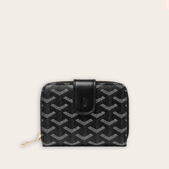 Billetera Compact Signature Monogram – Black Silver