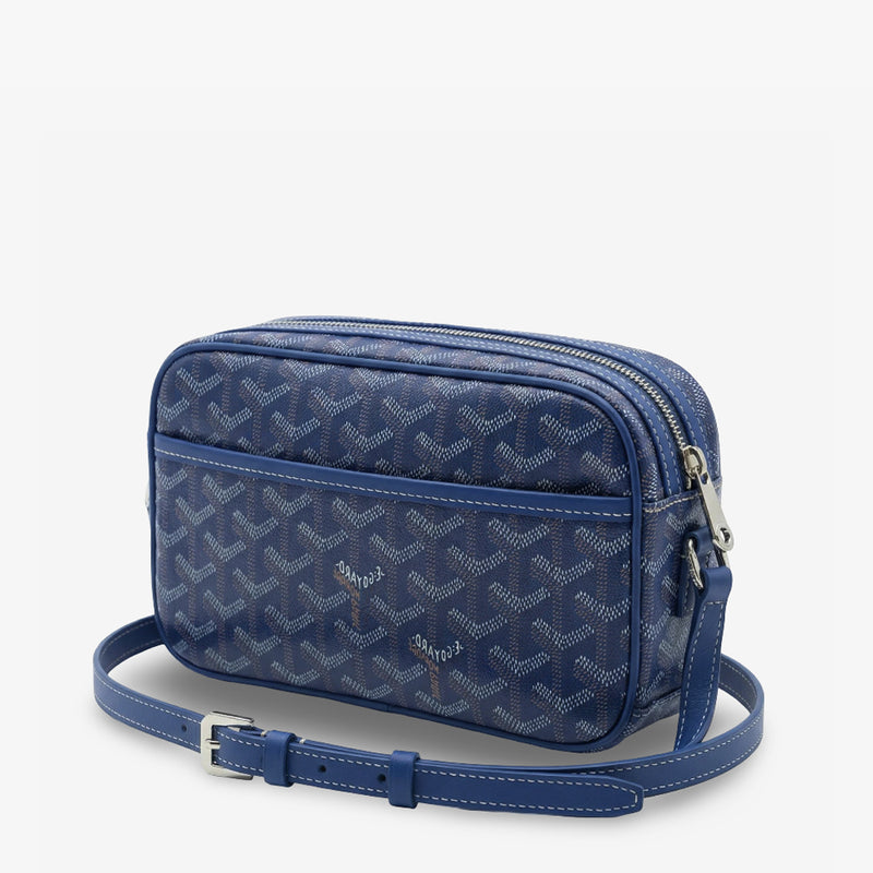 Bolso Crossbody Monogram Camera – Navy Silver