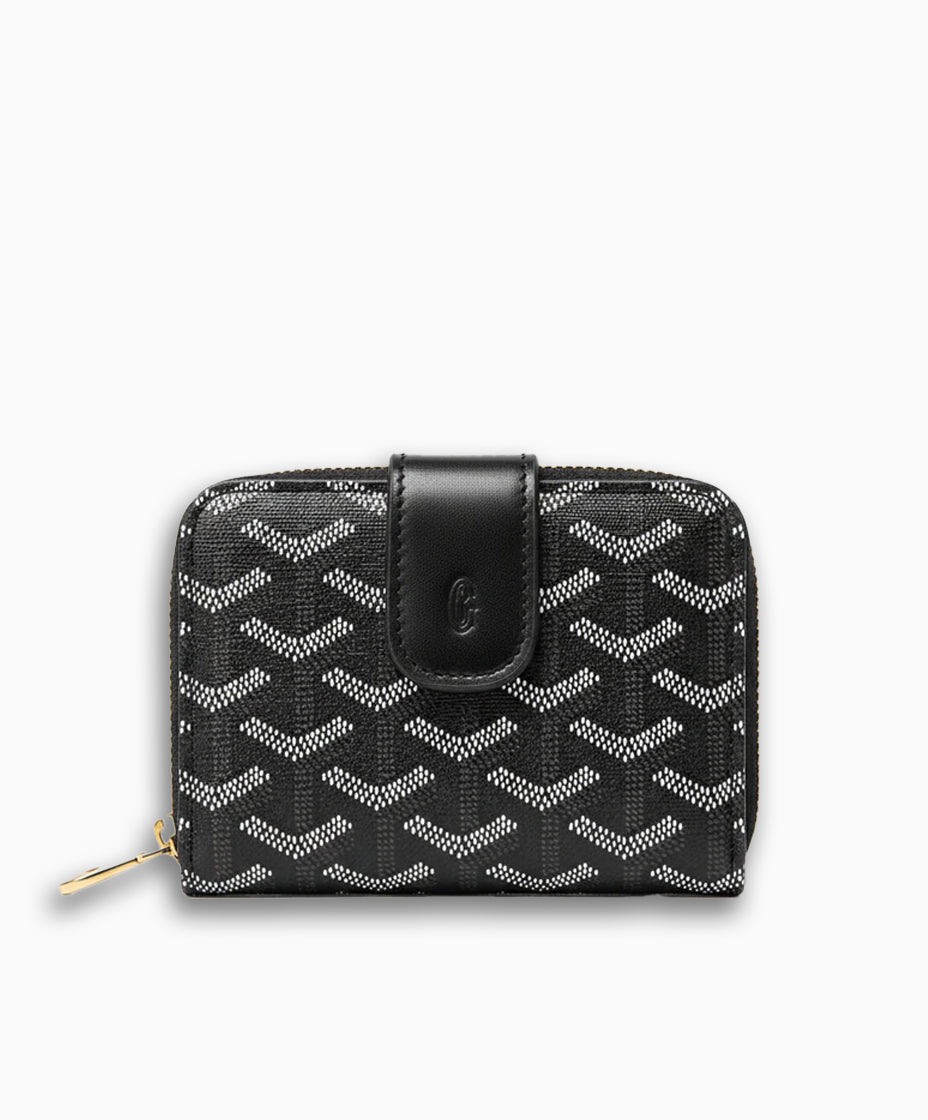 Goyard Monogram Compact Wallet – Black Edition