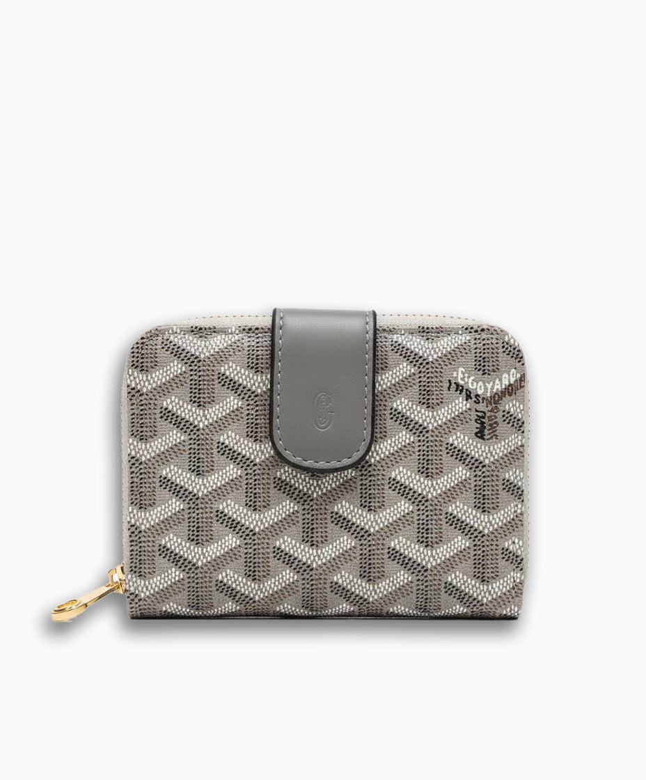 Goyard Monogram Compact Wallet – Grey Edition