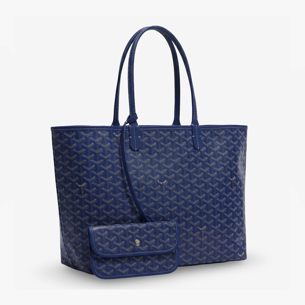 Bolso Tote Monogram Pouch – Navy Silver
