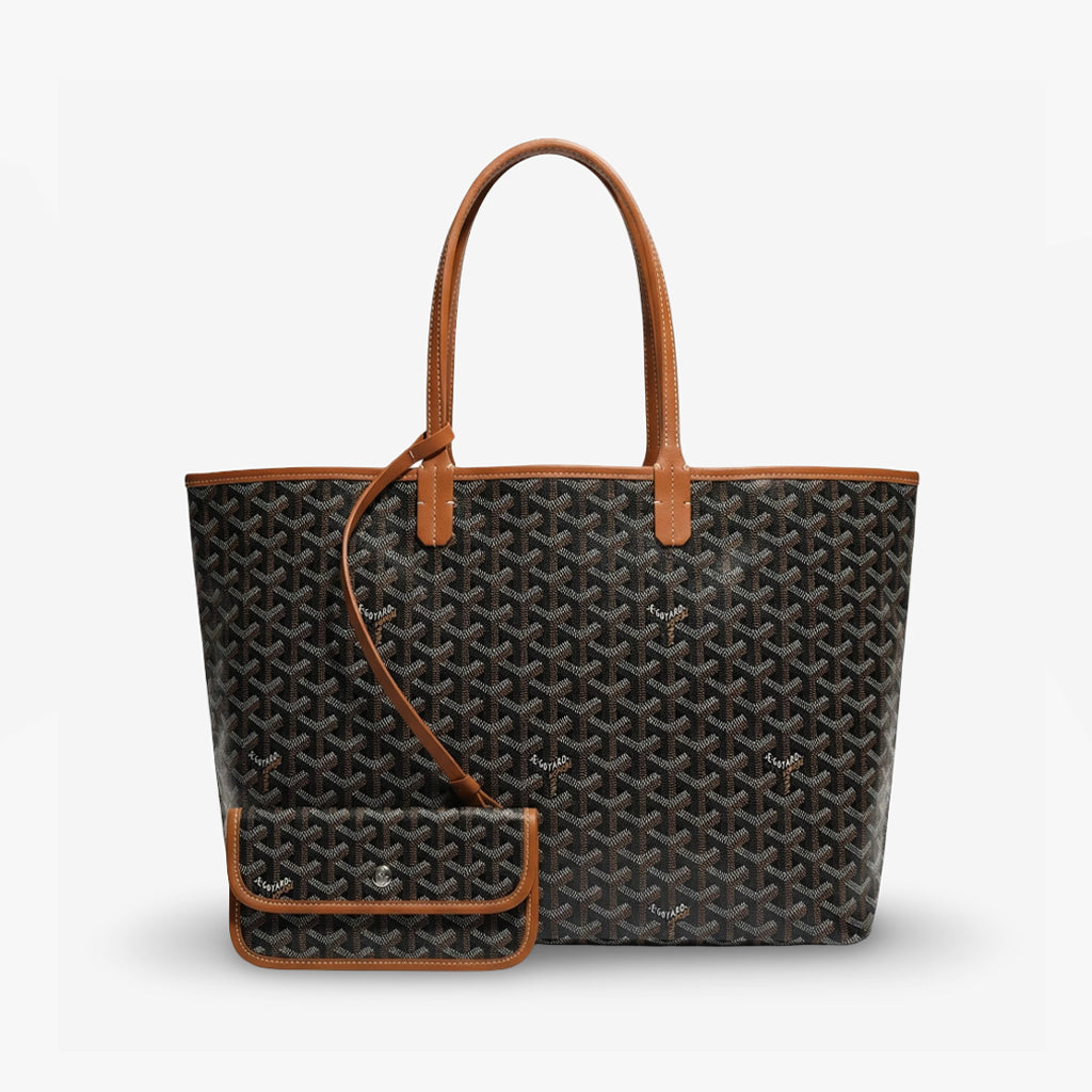 Bolso Tote Monogram Pouch – Black Cognac