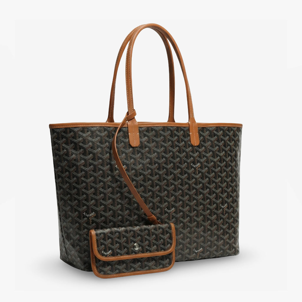 Bolso Tote Monogram Pouch – Black Cognac
